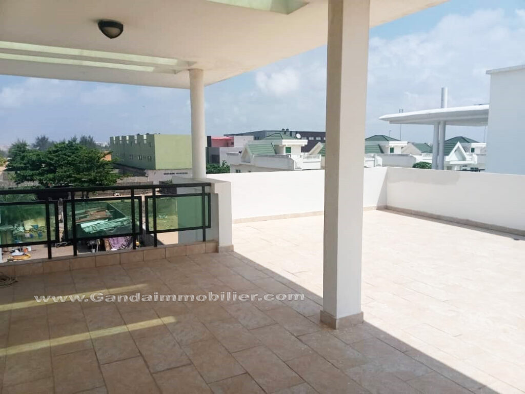 Grande terrasse avec sur mer, Villa CENSAD aéroport de Cotonou