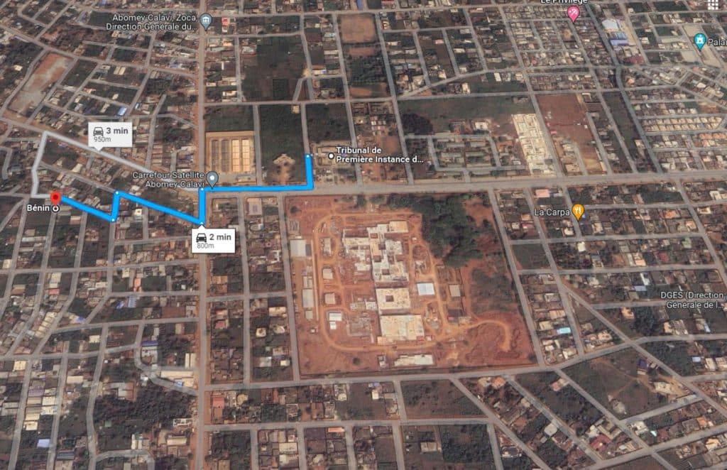 parcelle de 624 m² à vendre non loin du tribunal de calavi